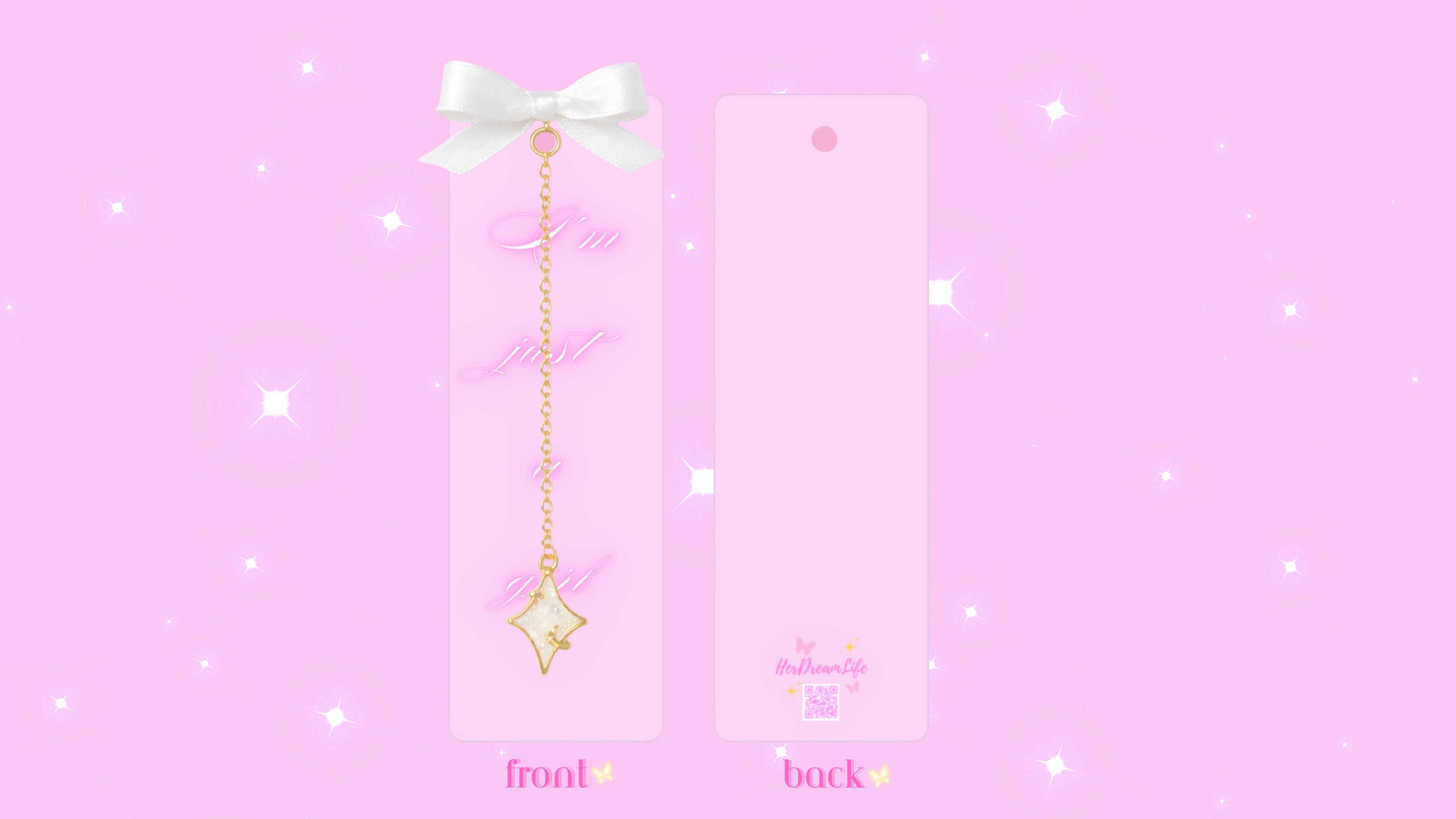 HerDreamLife Charm Bookmark.